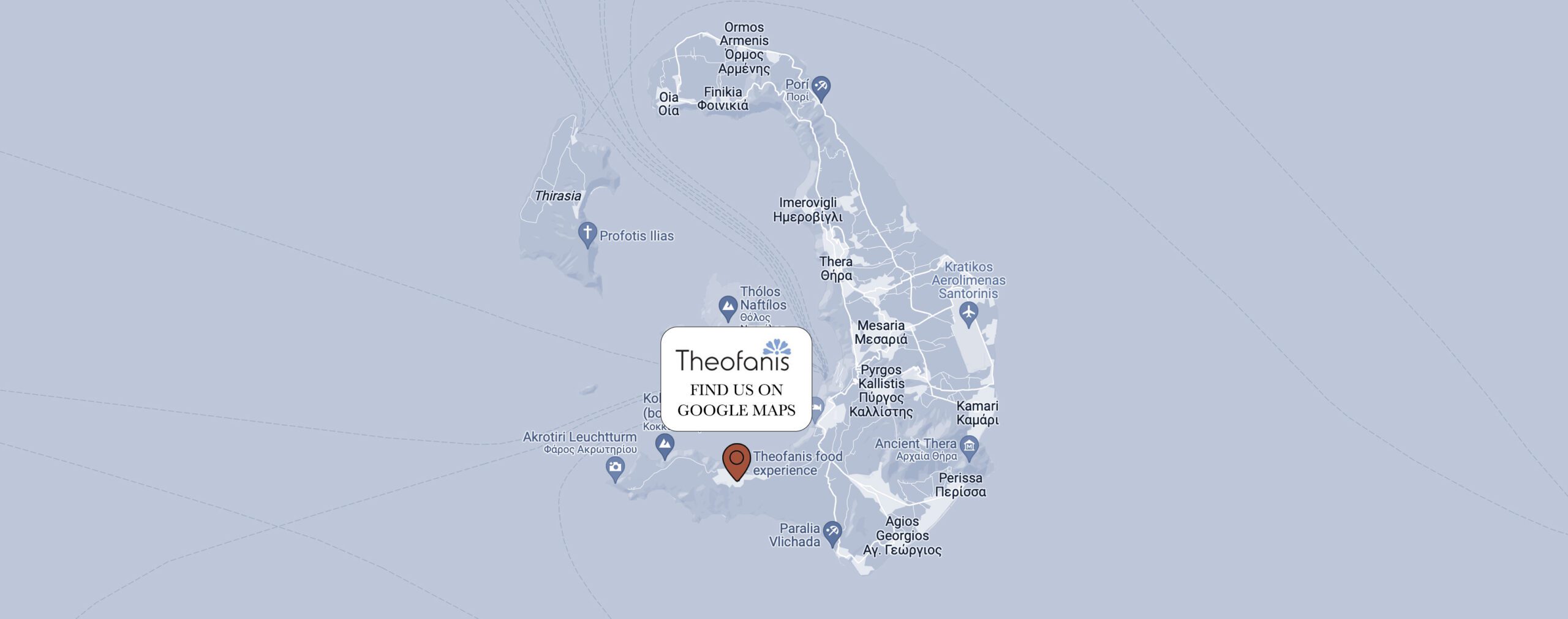 Theofanis Santorini Map